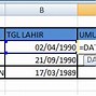 Cara Menghitung Umur Di Excel Tahun Dan Bulan